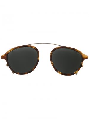 Солнцезащитные очки на переносицу Eyevan7285. Цвет: коричневый
