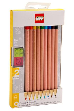 Набор цветных карандашей, 9 шт Lego. Цвет: бежевый