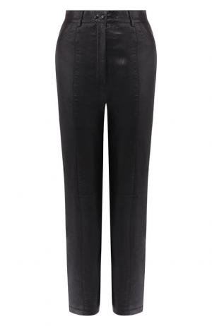 Укороченные кожаные брюки Dodo Bar Or. Цвет: черный