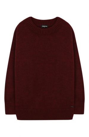 Вязаный пуловер Dsquared2. Цвет: бордовый