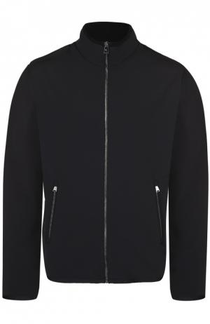 Утепленная куртка на молнии с воротником-стойкой Ralph Lauren. Цвет: черный