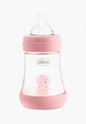 Бутылочка для кормления Chicco. Цвет: розовый