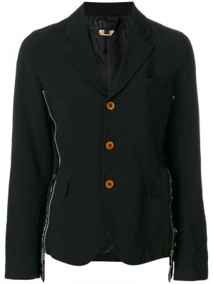 Пиджак с молниями по бокам Comme Des Garçons. Цвет: чёрный