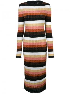Вязаное платье Fendi. Цвет: многоцветный