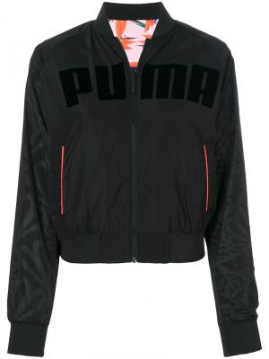 Куртка бомбер с принтом логотипа Puma X Sophia Webster. Цвет: чёрный