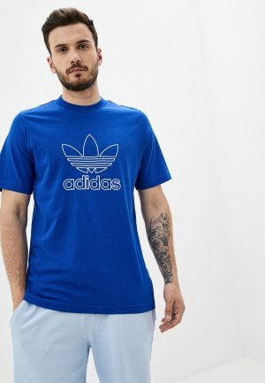 Футболка adidas Originals. Цвет: синий