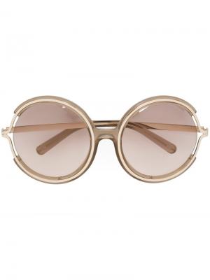 Солнцезащитные очки Jayme Chloé Eyewear. Цвет: телесный