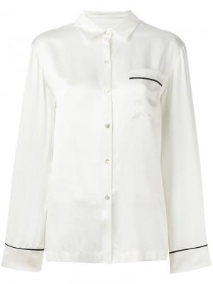 Пижамная рубашка Modern Asceno. Цвет: белый