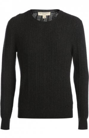 Вязаный пуловер Burberry. Цвет: черный