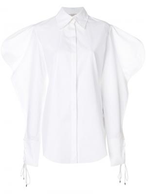 Рубашка со структурированными рукавами Nina Ricci. Цвет: белый