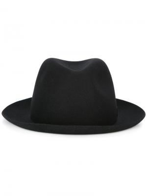 Шляпа-трилби Borsalino. Цвет: чёрный