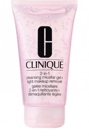 Мицеллярный гель для снятия макияжа 2-в-1 Cleansing Micellar Gel Clinique. Цвет: бесцветный