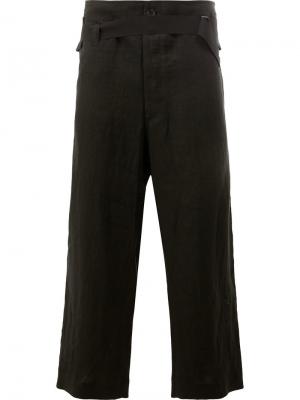 Классические брюки с эластичным поясом Ann Demeulemeester. Цвет: чёрный