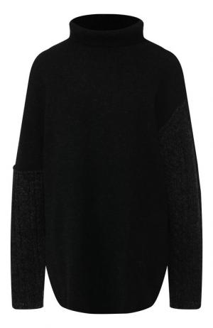 Шерстяной пуловер свободного кроя Yohji Yamamoto. Цвет: темно-серый