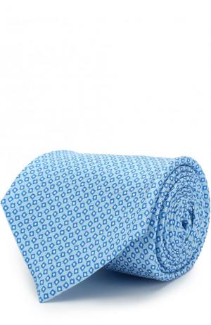 Шелковый галстук Kiton. Цвет: светло-голубой