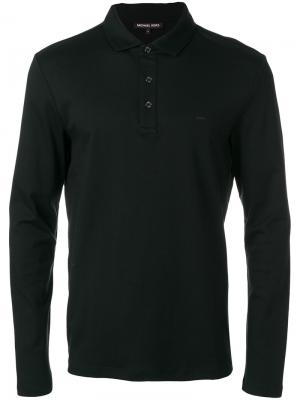 Рубашка-поло с длинными рукавами Michael Kors Collection. Цвет: чёрный