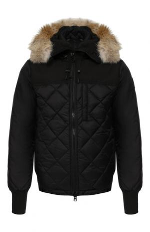 Пуховая куртка Pritchard на молнии с капюшоном Canada Goose. Цвет: черный