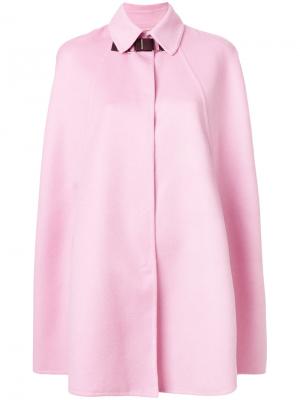 Пальто-кейп Versace. Цвет: розовый и фиолетовый