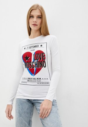 Лонгслив Love Moschino. Цвет: белый