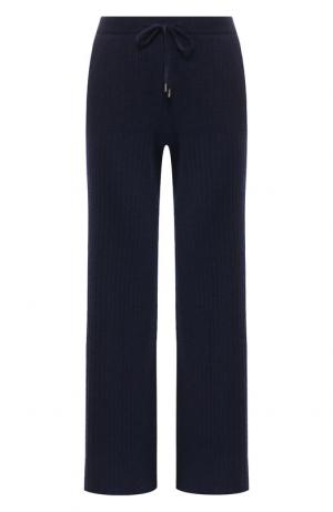 Укороченные кашемировые брюки с эластичным поясом Loro Piana. Цвет: темно-синий