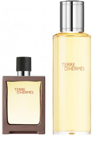 Набор: Туалетная вода Terre d’ + refill Hermès. Цвет: бесцветный