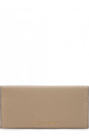 Кожаное портмоне с отделениями для кредитных карт Marc Jacobs. Цвет: светло-серый