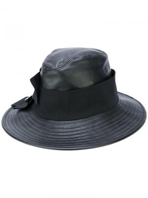 Кожаная шляпа Dolce & Gabbana. Цвет: чёрный