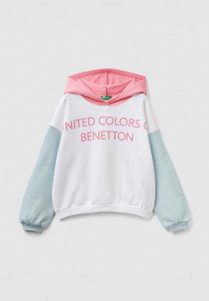 Худи United Colors of Benetton. Цвет: белый