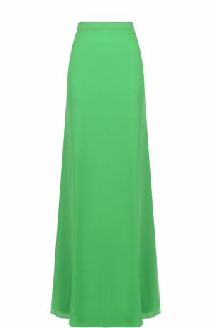 Шелковая юбка-макси Emilio Pucci. Цвет: зеленый