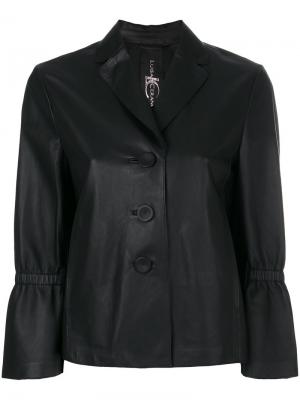 Приталенный пиджак на пуговицах Luisa Cerano. Цвет: чёрный