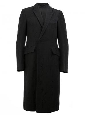 Длинное пальто-блейзер Ann Demeulemeester. Цвет: чёрный