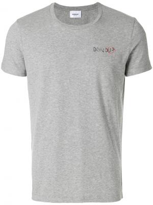 Базовая футболка Dondup. Цвет: серый