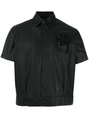 Укороченная куртка с карманом на завязках KTZ. Цвет: чёрный