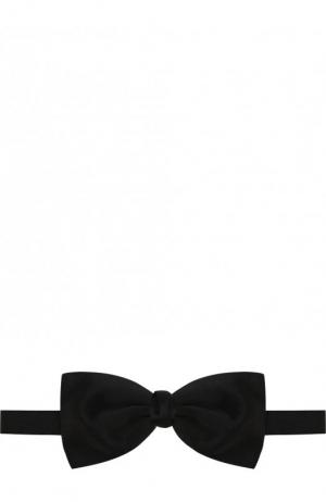 Комплект из шелкового галстука-бабочки и камербанда Ermenegildo Zegna. Цвет: черный