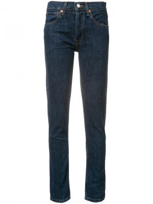 Классические джинсы-скинни Re/Done. Цвет: синий