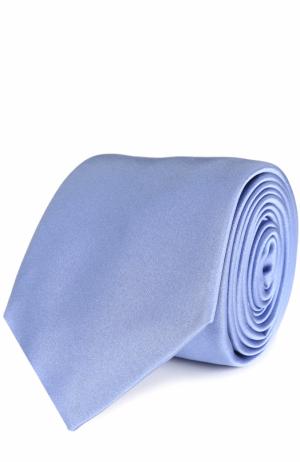 Шелковый галстук Canali. Цвет: голубой