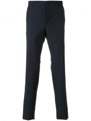 Классические укороченные брюки Prada. Цвет: синий