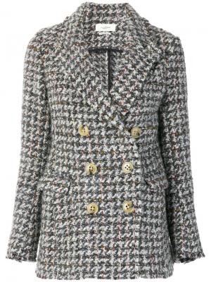 Двубортный твидовый пиджак Jady Isabel Marant Étoile. Цвет: серый