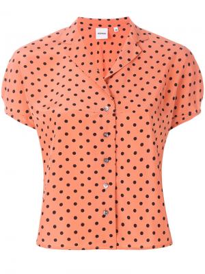 Polka dot short sleeve shirt Aspesi. Цвет: жёлтый и оранжевый