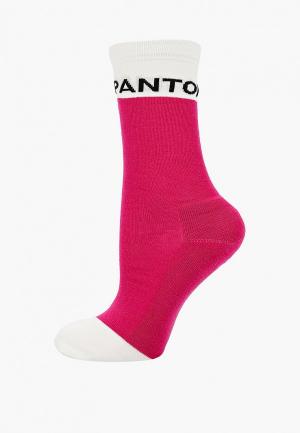 Носки United Colors of Benetton. Цвет: розовый