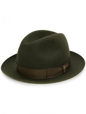 Шляпа-трилби Borsalino. Цвет: зелёный