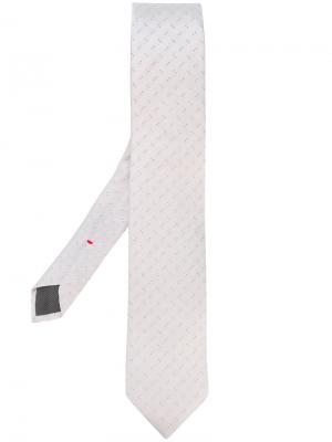 Классический галстук Delloglio Dell'oglio. Цвет: белый