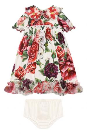 Комплект из платья и трусов Dolce & Gabbana. Цвет: разноцветный