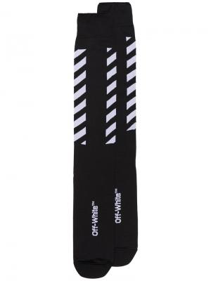 Носки с логотипом Off-White. Цвет: чёрный