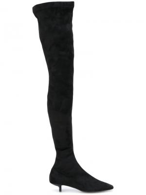 Ботфорты с заостренным носком Stella McCartney. Цвет: чёрный