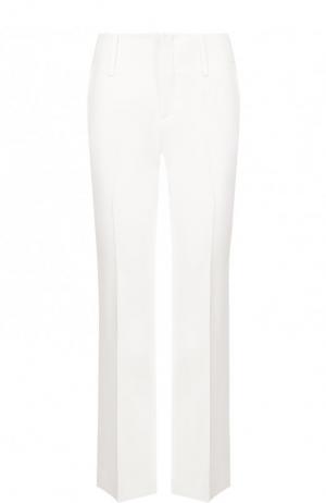 Однотонные укороченные брюки со стрелками Michael Kors Collection. Цвет: белый