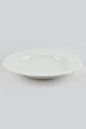 Набор 6 тарелок суповых 23см Royal Bone China. Цвет: белый