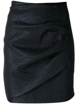 Мини-юбка с оборчатым дизайном Iro. Цвет: синий