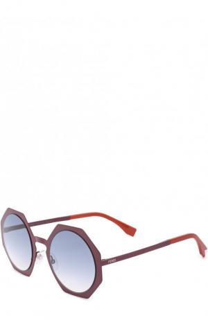 Солнцезащитные очки Fendi. Цвет: бордовый