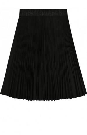 Плиссированная юбка с эластичным поясом Aletta. Цвет: черный